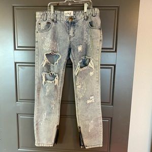 One teaspoon low waist Free Birds jeans